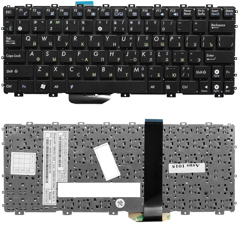 Клавиатура для Asus Eee PC 1011, 1015, 1025C черная